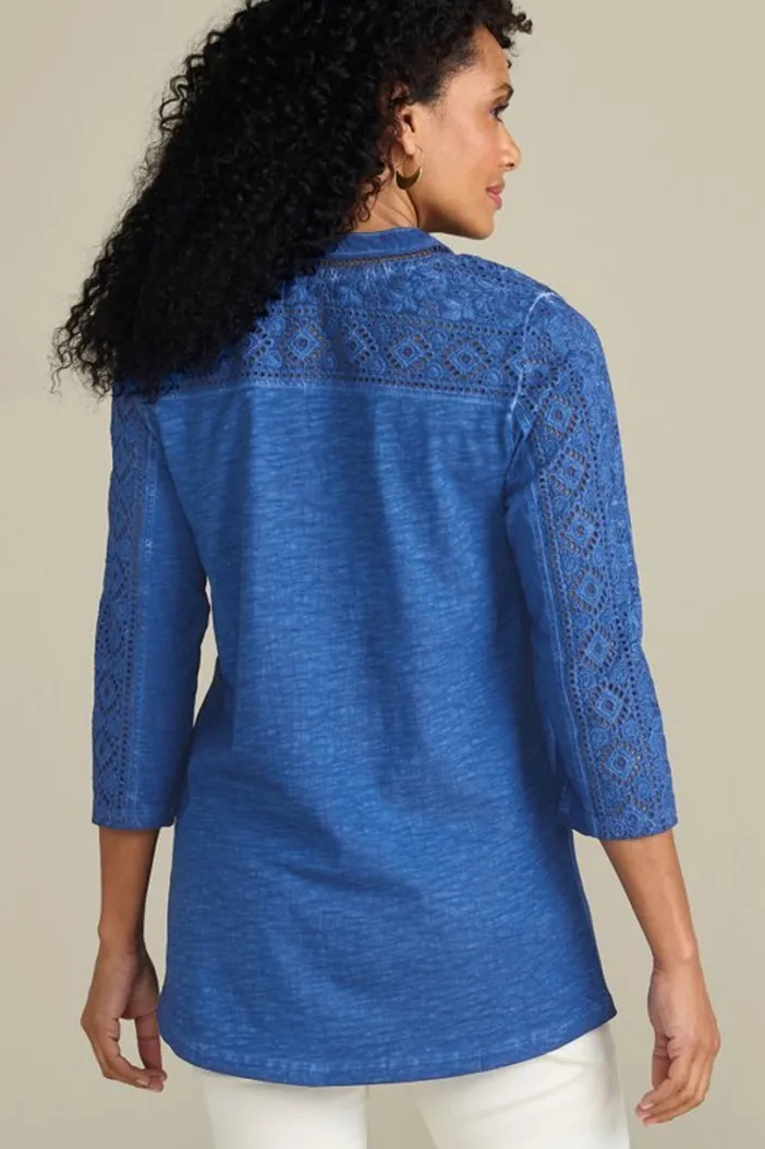 Soft Surroundings Tops|Tunics & Leggings|Draco Tunic CoastalBlue