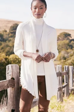 Soft Surroundings Tops|Toppers|Draped Ruffle Cardigan