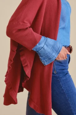 Soft Surroundings Tops|Toppers|Draped Ruffle Cardigan