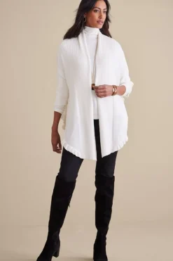 Soft Surroundings Tops|Toppers|Draped Ruffle Cardigan