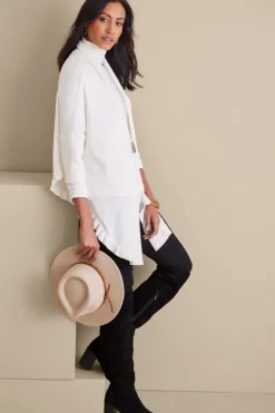 Soft Surroundings Tops|Toppers|Draped Ruffle Cardigan