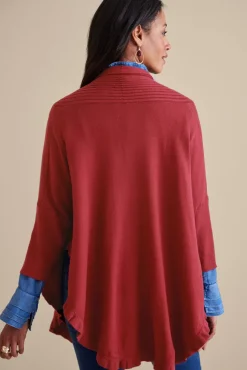 Soft Surroundings Tops|Toppers|Draped Ruffle Cardigan