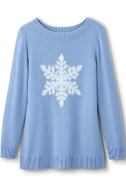 Soft Surroundings Tops|Sweaters & Cardigans|Draya Eyelash Sweater Snowflake