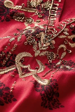Soft Surroundings Tops|Eboni Embellished Tunic DitsyFoulard