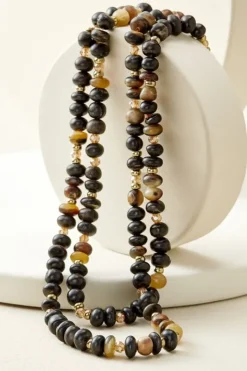 Soft Surroundings Jewelry|Necklaces|Ebony Beaded Necklace BlackMulti