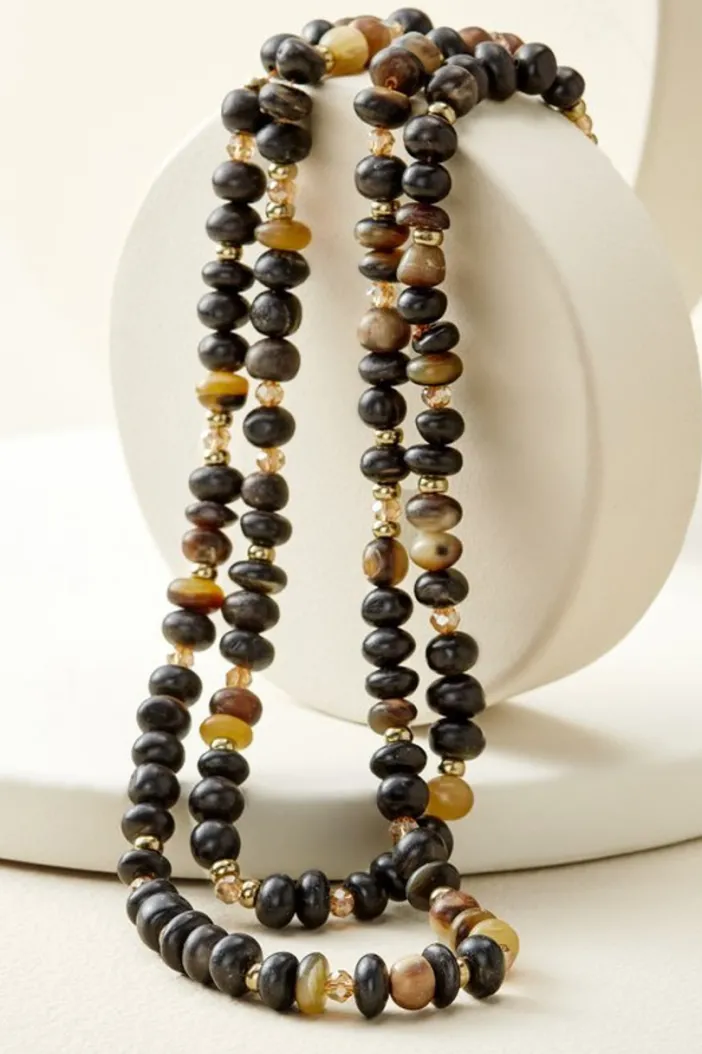 Soft Surroundings Jewelry|Necklaces|Ebony Beaded Necklace BlackMulti