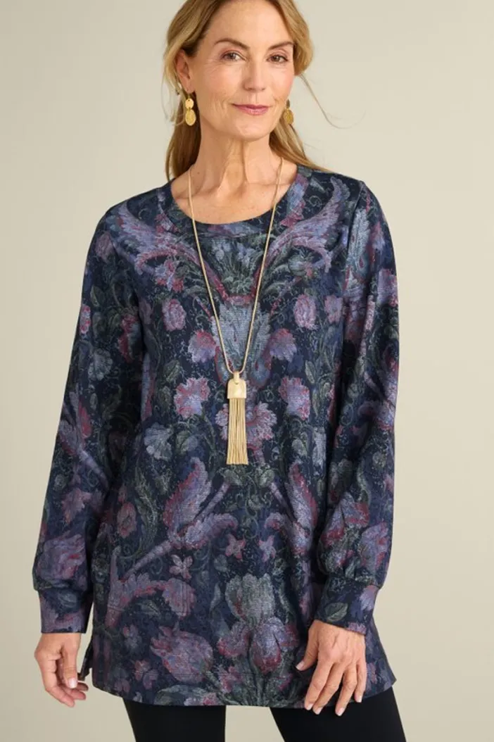 Soft Surroundings Tops|Edith French Terry Tunic