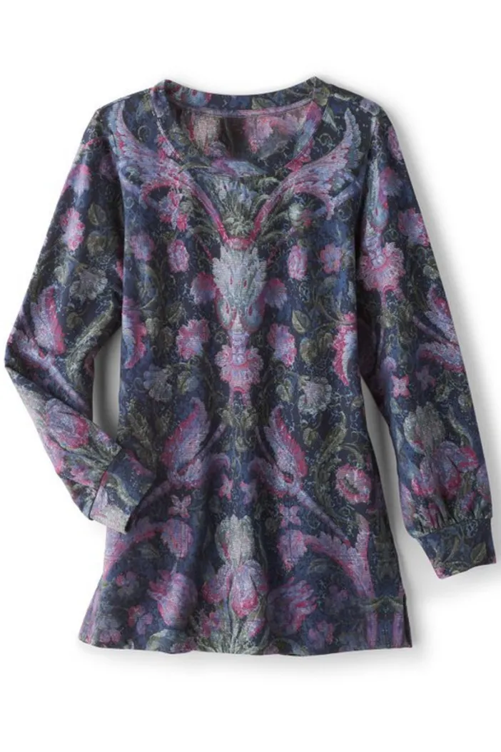 Soft Surroundings Tops|Edith French Terry Tunic