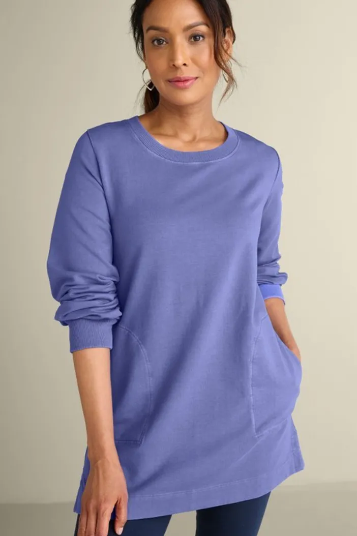 Soft Surroundings Tops|Edith French Terry Tunic