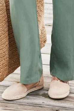 Soft Surroundings Shoes|Eileen Fisher Lee Raffia Stretch Espadrille Natural