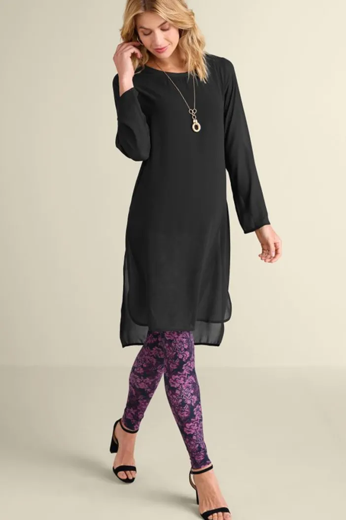 Soft Surroundings Tops|Elegance Tunic Black