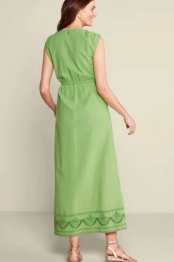 Soft Surroundings Dresses|Ellison Linen Blend Maxi Dress PiquantGreen