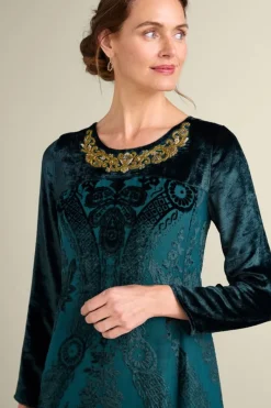 Soft Surroundings Dresses|Emaline Velvet Burnout Maxi Dress JuneBug