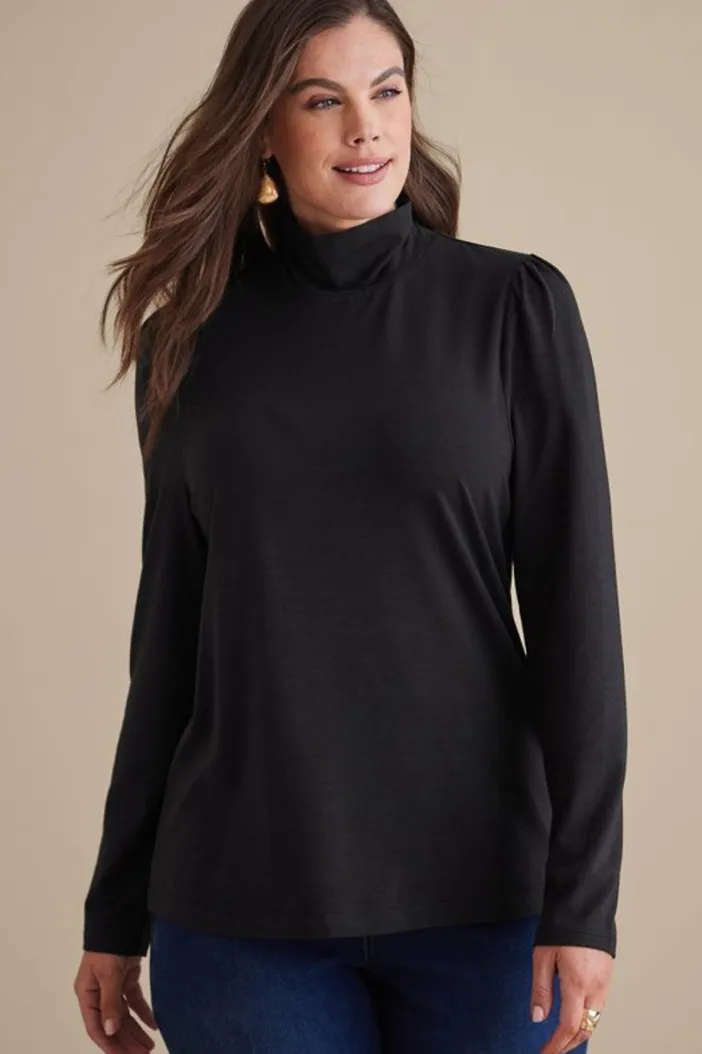 Soft Surroundings Tops|Emme Turtleneck Top