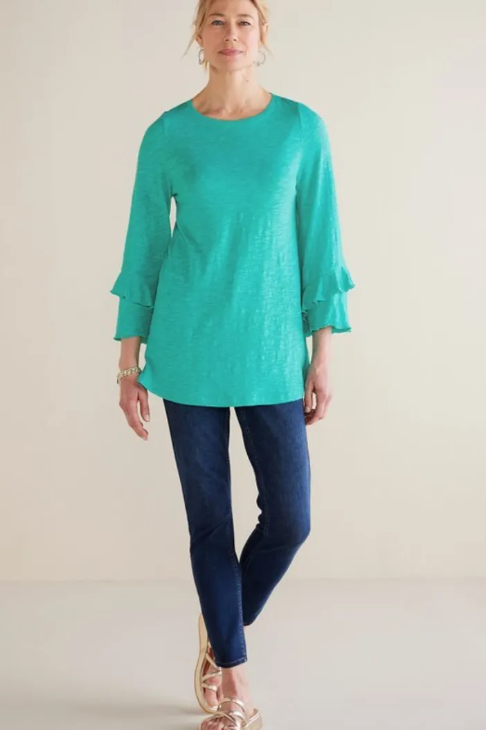 Soft Surroundings Tops|Erin Linen Blend Tunic