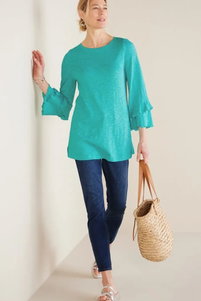 Soft Surroundings Tops|Erin Linen Blend Tunic