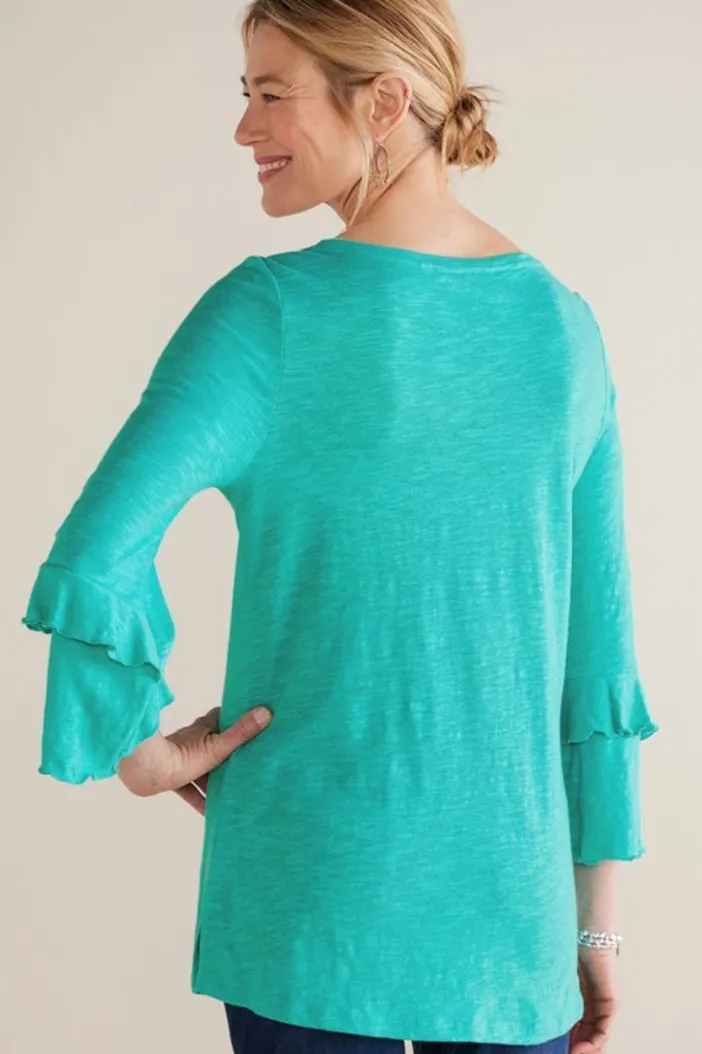 Soft Surroundings Tops|Erin Linen Blend Tunic