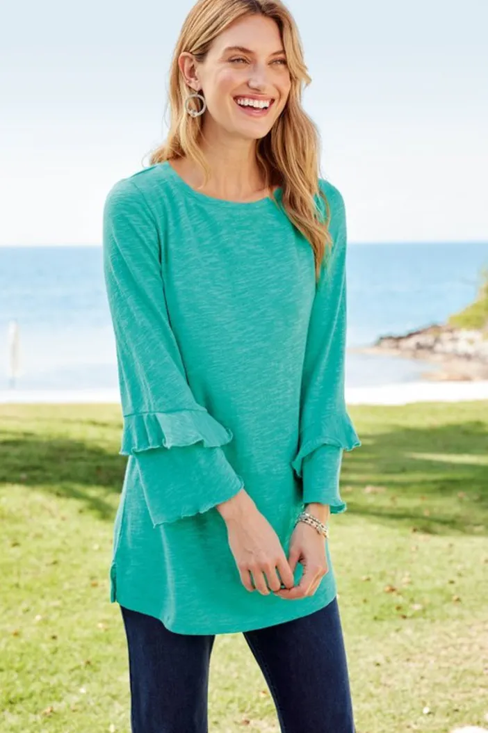 Soft Surroundings Tops|Erin Linen Blend Tunic