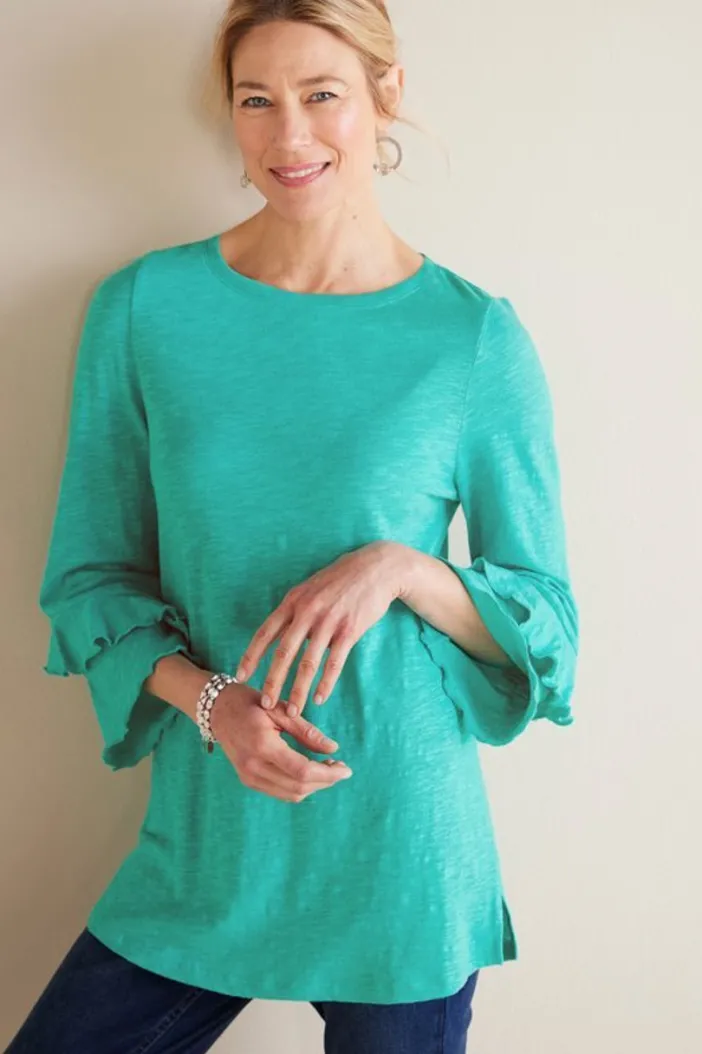 Soft Surroundings Tops|Erin Linen Blend Tunic