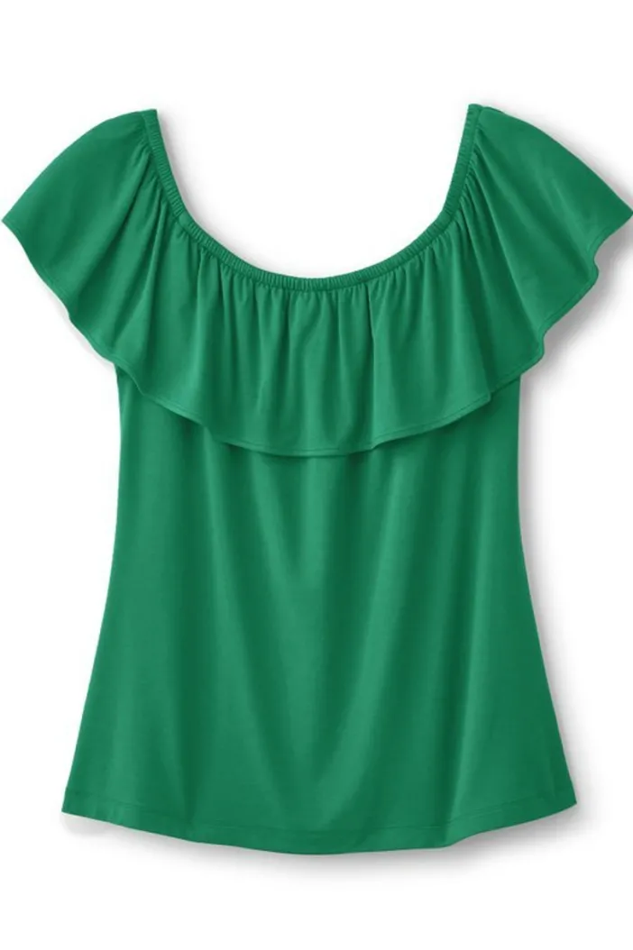 Soft Surroundings Tops|Essie Top VerdantGreen