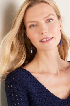 Soft Surroundings Tops|Sweaters & Cardigans|Estrella Sweater Navy