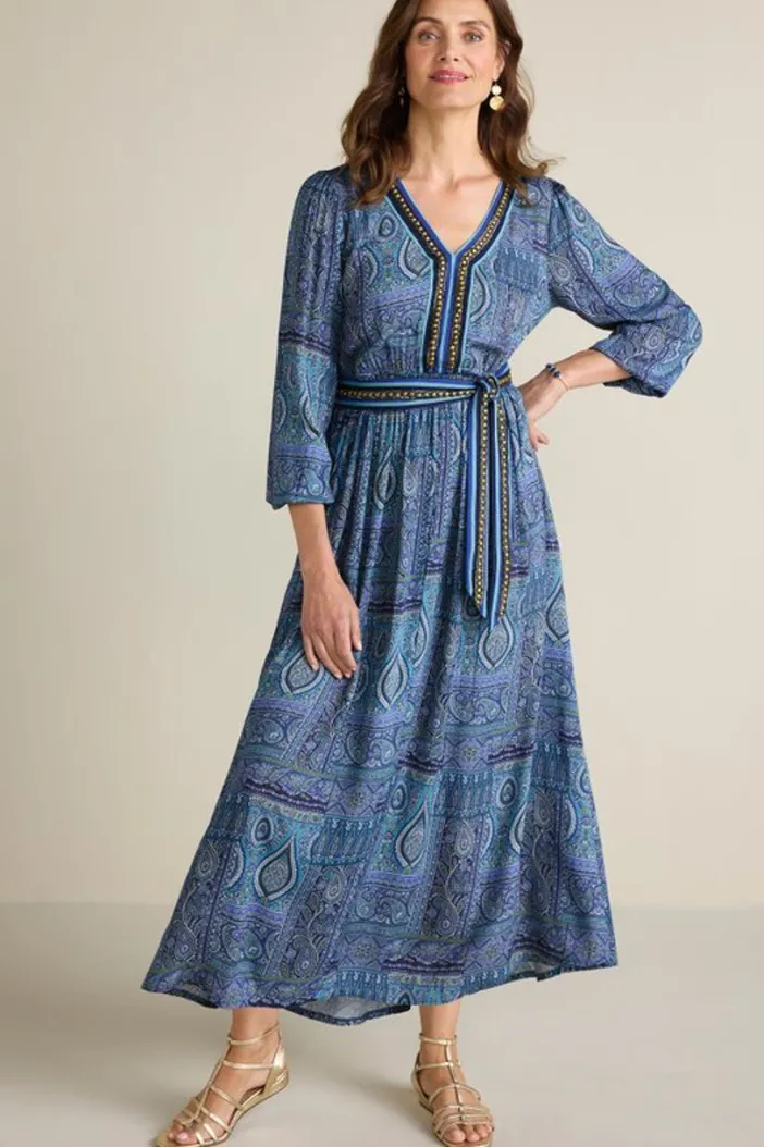Soft Surroundings Dresses|Eugenie Maxi Dress AzoresScarf