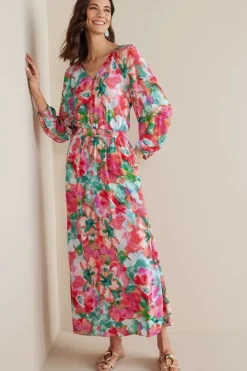 Soft Surroundings Dresses|Evalina Maxi Dress TropicalFloral