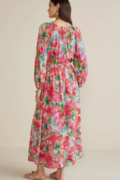 Soft Surroundings Dresses|Evalina Maxi Dress TropicalFloral