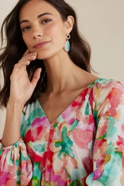Soft Surroundings Dresses|Evalina Maxi Dress TropicalFloral