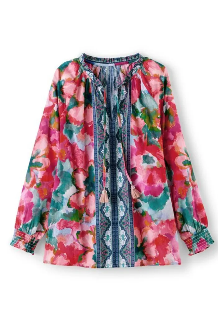 Soft Surroundings Tops|Evalina Top PinkRanunculus