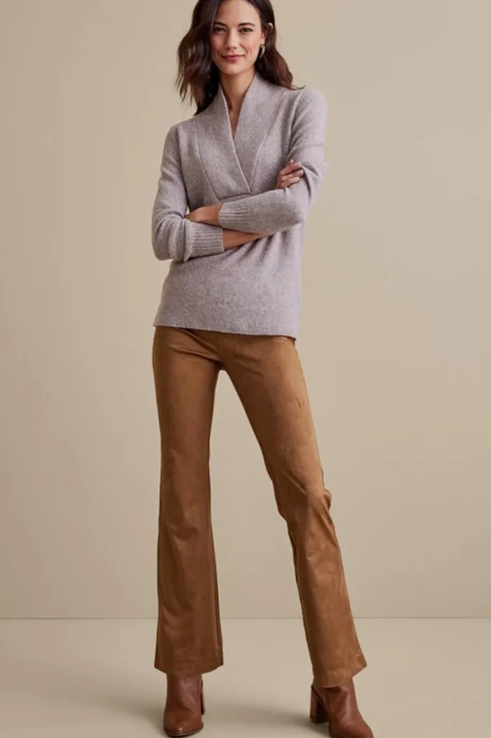 Soft Surroundings Pants|Faux Suede Bootcut Pants