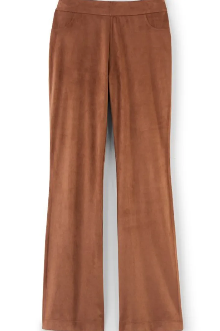 Soft Surroundings Pants|Faux Suede Bootcut Pants