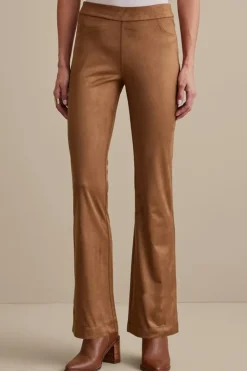 Soft Surroundings Pants|Faux Suede Bootcut Pants