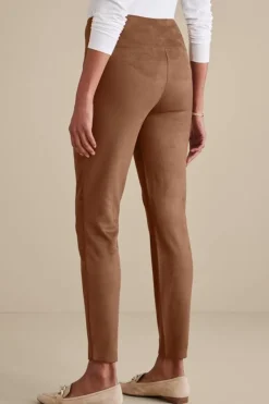 Soft Surroundings Pants|Leggings|Faux Suede Pull-On Leggings