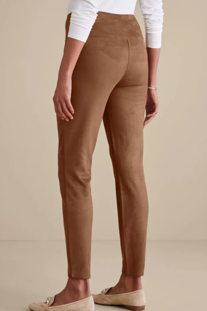 Soft Surroundings Pants|Leggings|Faux Suede Pull-On Leggings