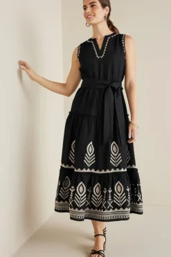 Soft Surroundings Dresses|Fernanda Midi Dress Black