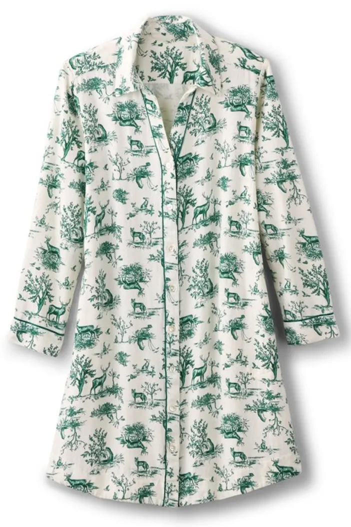 Soft Surroundings Sleepwear & Lounge|Festive Finley Sleep Shirt