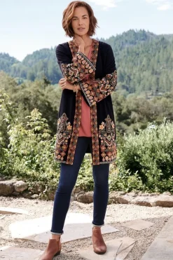 Soft Surroundings Toppers|Jackets & Coats|Fiberworks Kimono AntiqueBlack