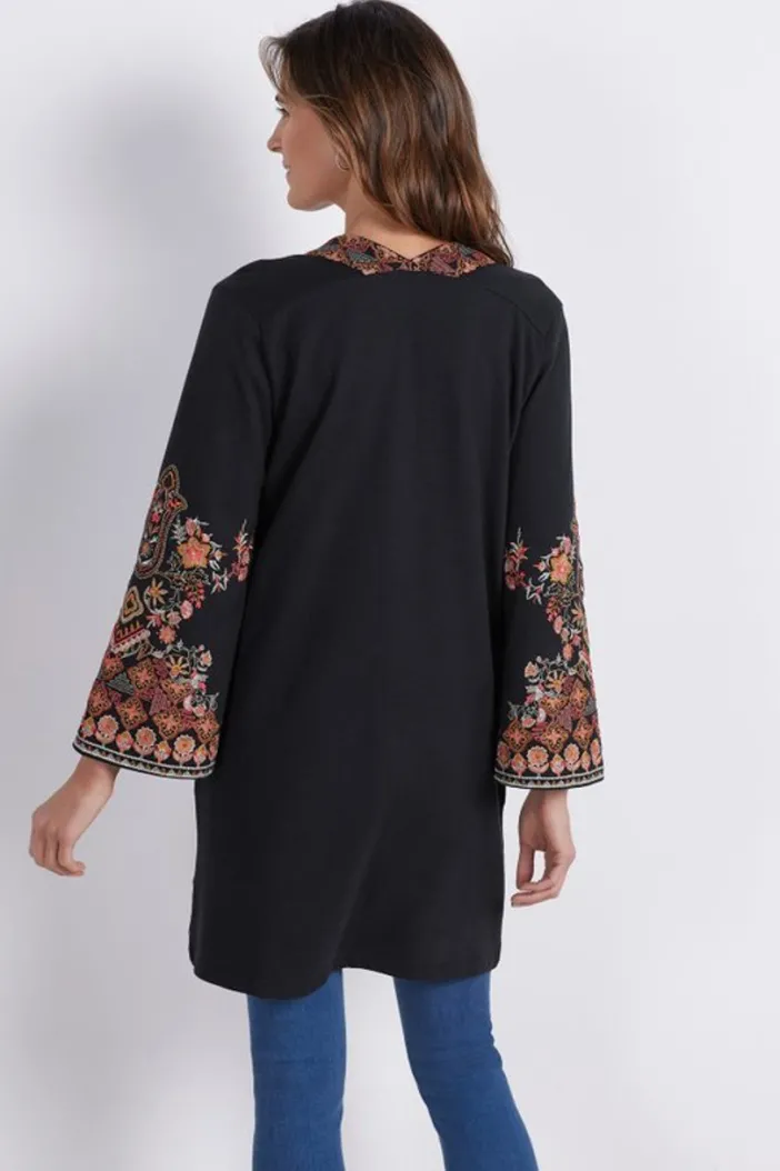 Soft Surroundings Toppers|Jackets & Coats|Fiberworks Kimono AntiqueBlack