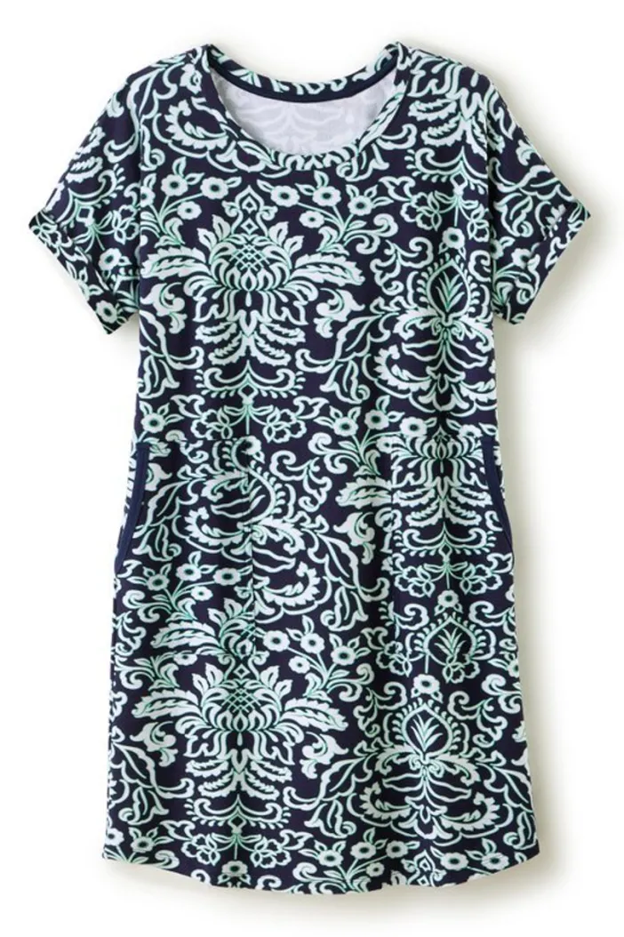 Soft Surroundings Dresses|Fina French Terry Short Dress