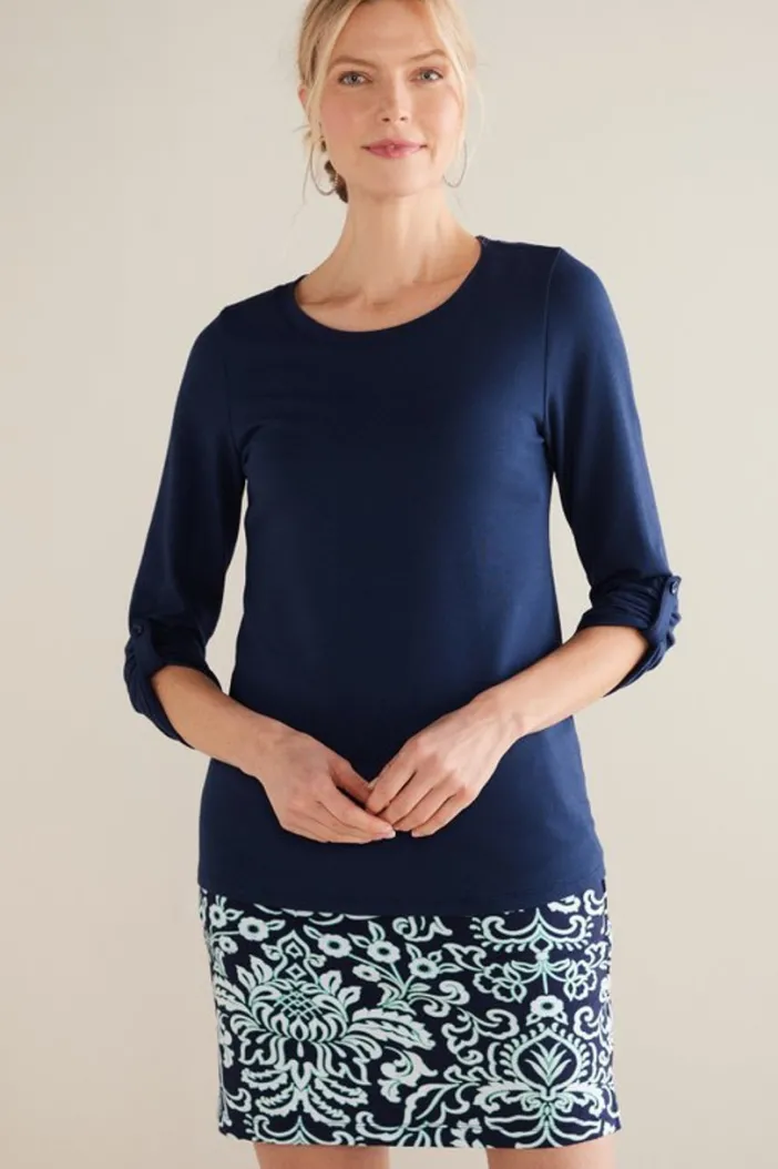 Soft Surroundings Tops|Fina French Terry Tee