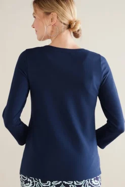 Soft Surroundings Tops|Fina French Terry Tee