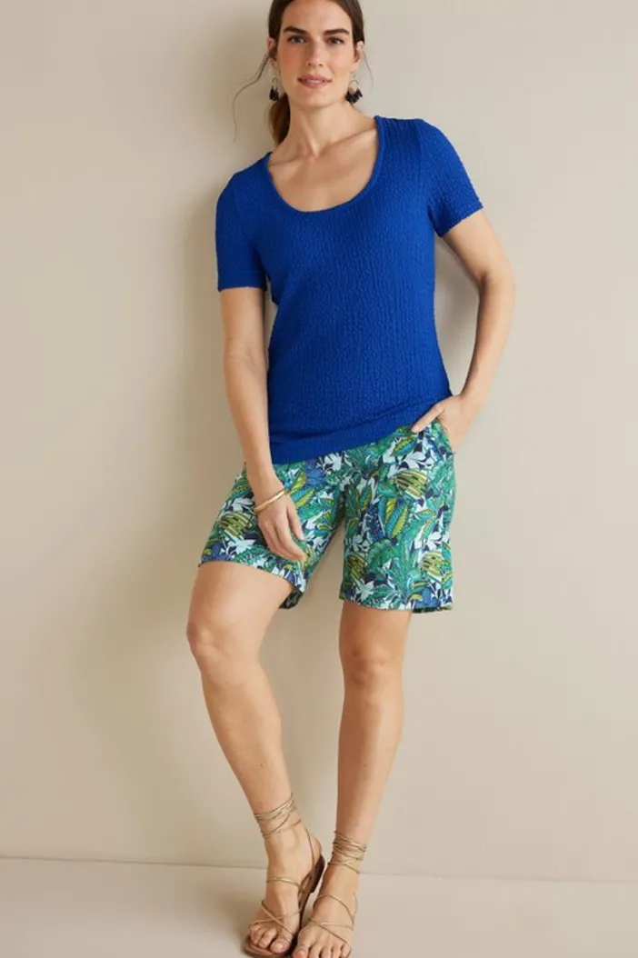 Soft Surroundings Pants|Shorts|Flavia Linen Blend Shorts