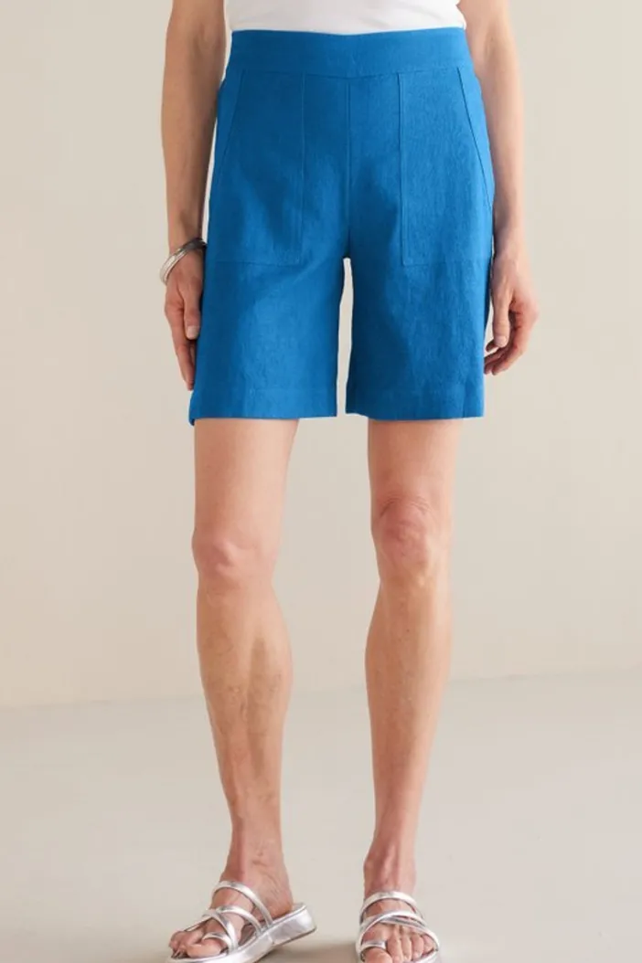 Soft Surroundings Pants|Shorts|Flavia Linen Blend Shorts