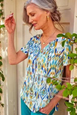 Soft Surroundings Tops|Francesca Top MenaraIkat