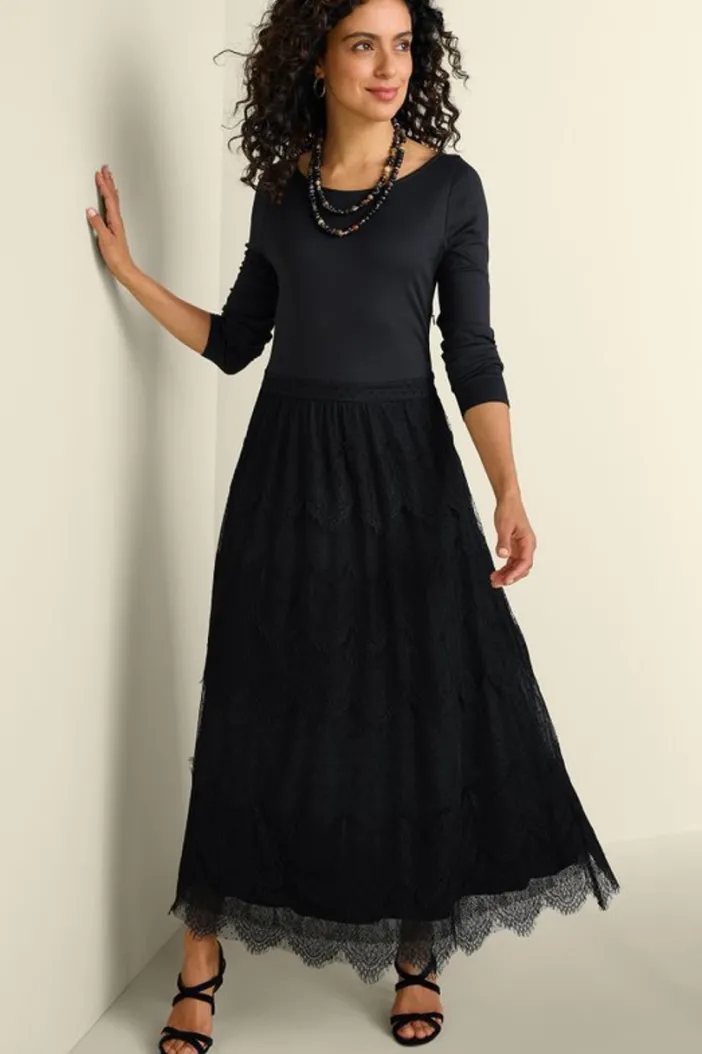 Soft Surroundings Dresses|Frederica Dress Black