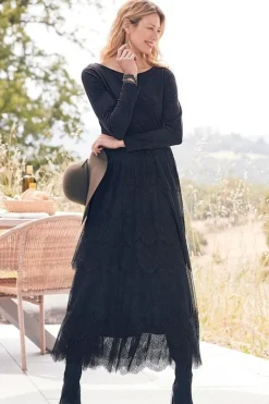 Soft Surroundings Dresses|Frederica Dress Black