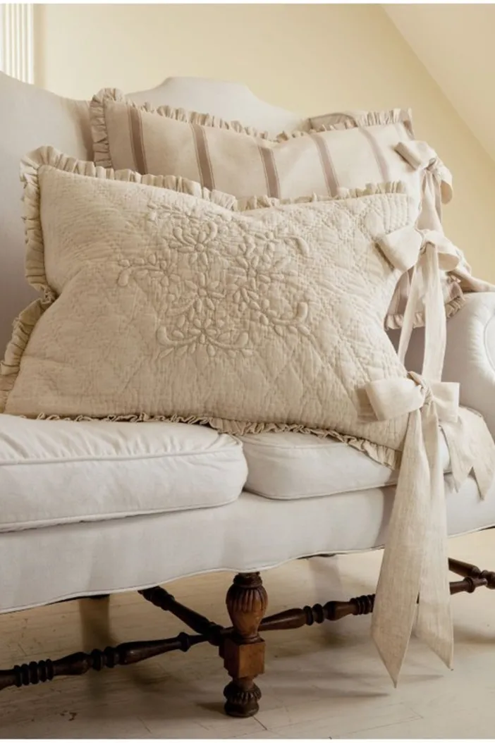 Soft Surroundings Bedding|French Market Bed Sham Natural