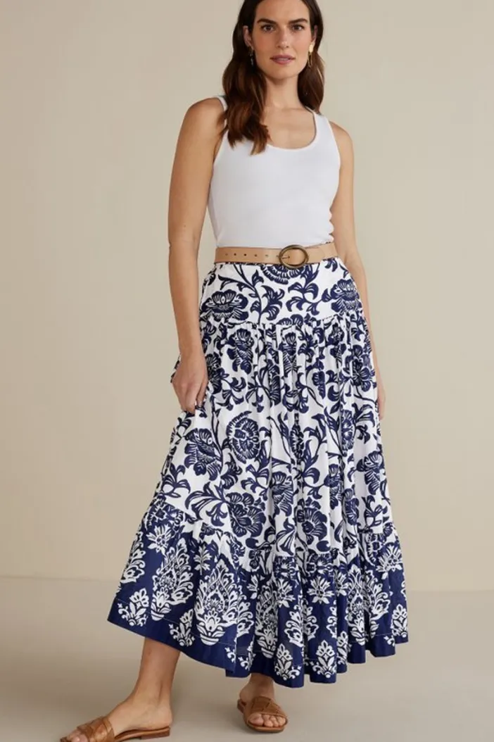 Soft Surroundings Skirts|Gia Maxi Skirt FijiFloral