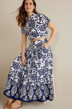 Soft Surroundings Skirts|Gia Maxi Skirt FijiFloral